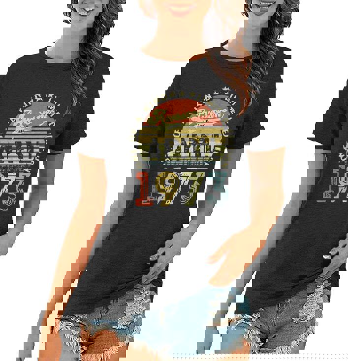 49 Years Old Birthday Awesome Since April 1973 49Th Birthday Women T-shirt