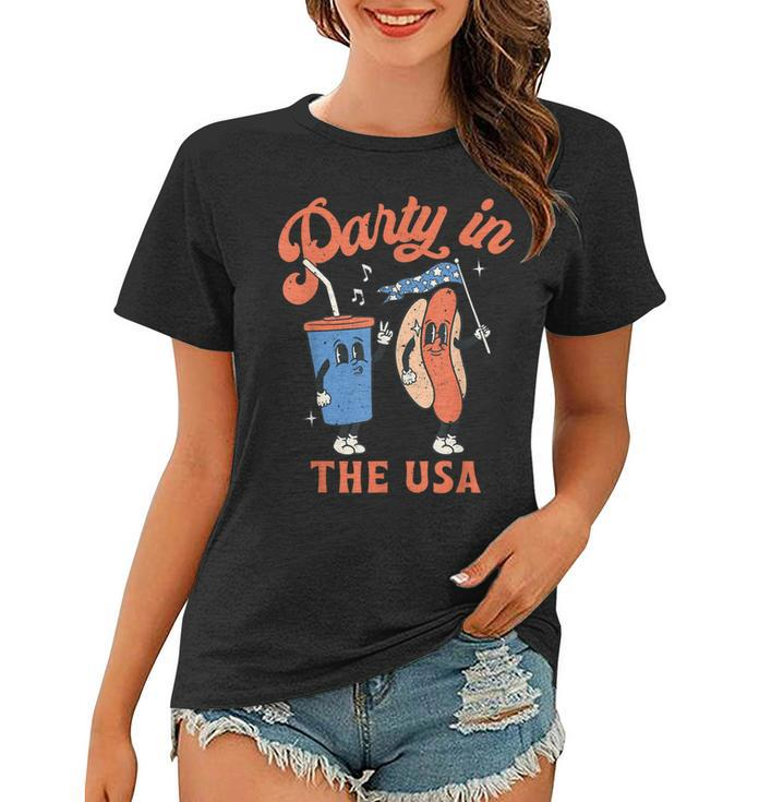 4Th Of July  For Hotdog Lover Party In The Usa  Women T-shirt