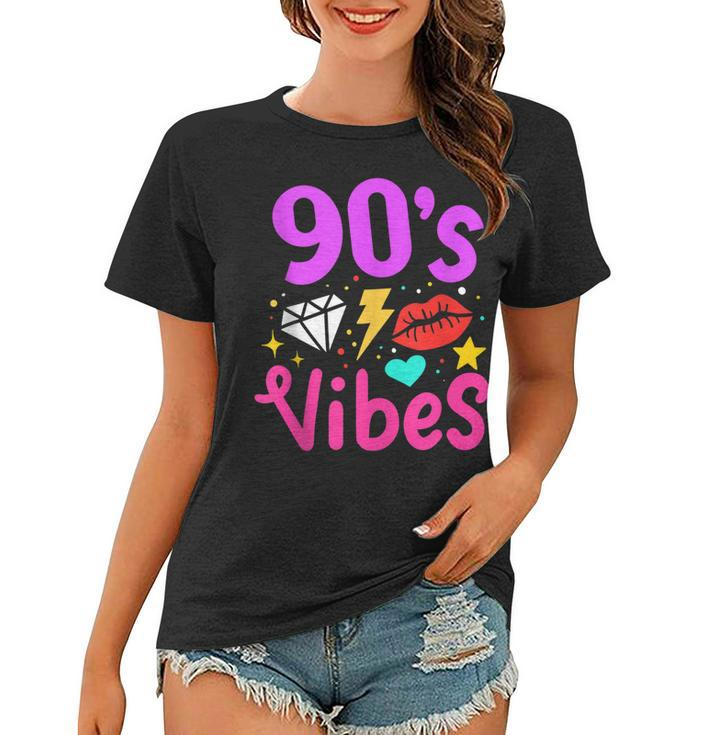 90S Vibes 90S Music Party Birthday Lover Retro Vintage  Women T-shirt