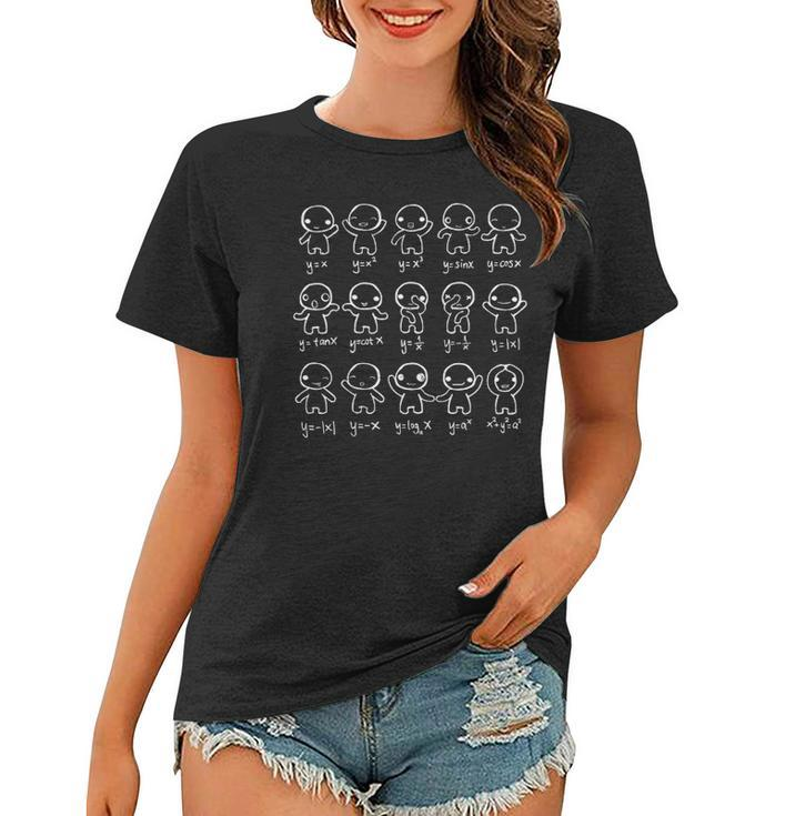 Algebra Dance Math Functions Graph Plot Cute Figures Women T-shirt