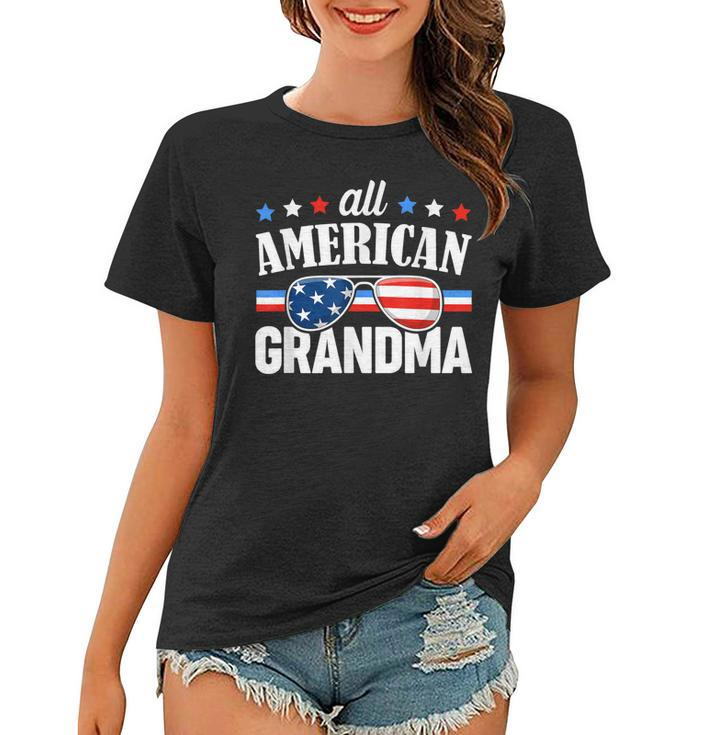 All American Grandma 4Th Of July Usa Family Matching Outfit  Women T-shirt