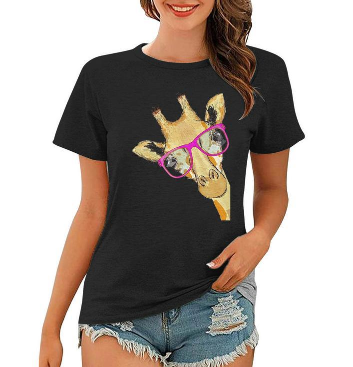 Animal Tees Hipster Giraffe Lovers Women T-shirt