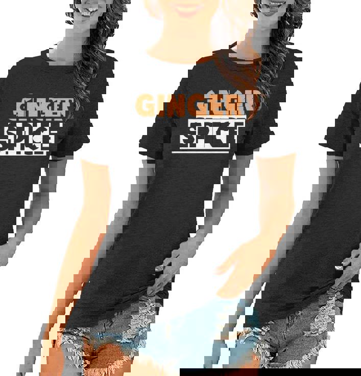 Baboobazaa Ginger Spice Funny Saying Redhead Family Women T-shirt | Mazezy