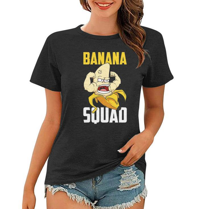 Banana Squad Funny Bananas Fruit Costume Team Women T-shirt