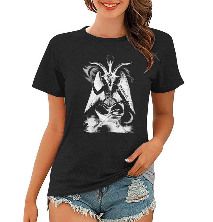Baphomet Left Hand Craft Satanic Clothing Women T-shirt