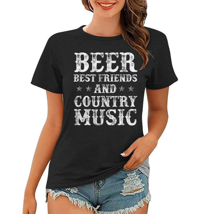 Beer Best Friends And Country Music Women T-shirt