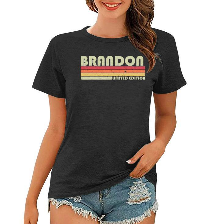 Brandon Gift Name Personalized Funny Retro Vintage Birthday Women T-shirt