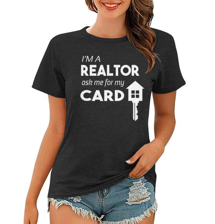 Business Card Realtor Real Estate S For Women Women T-shirt