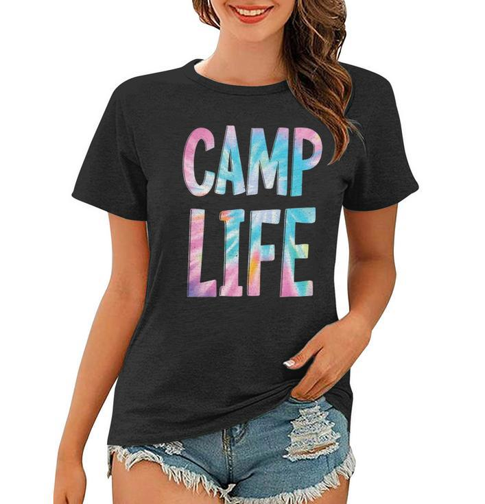 Camp Life Tie-Die Summer Top For Girls Summer Camp Tee Women T-shirt