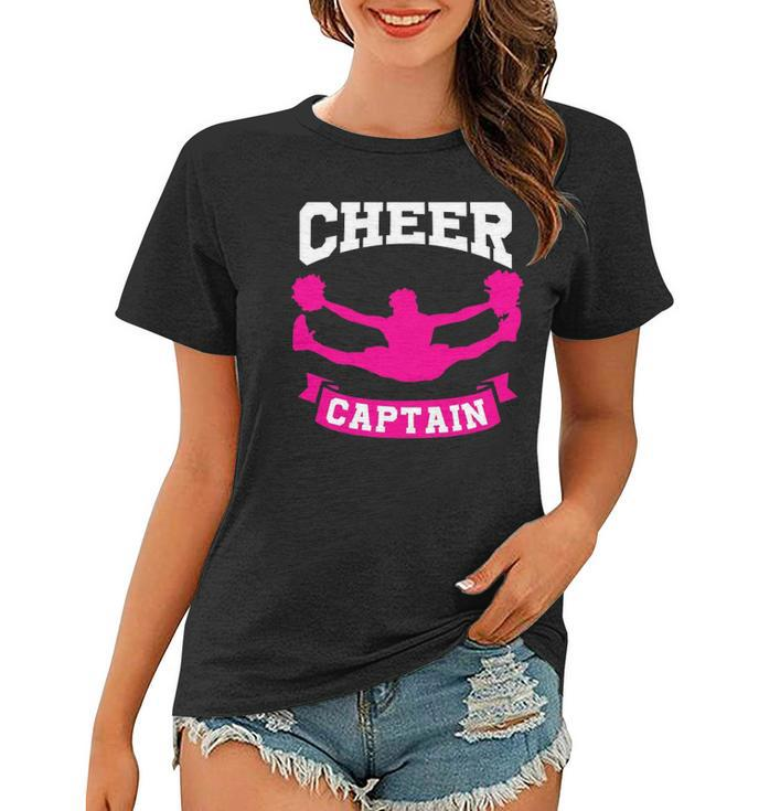 Cheer Captain Cheerleader Cheerleading Lover Gift Women T-shirt