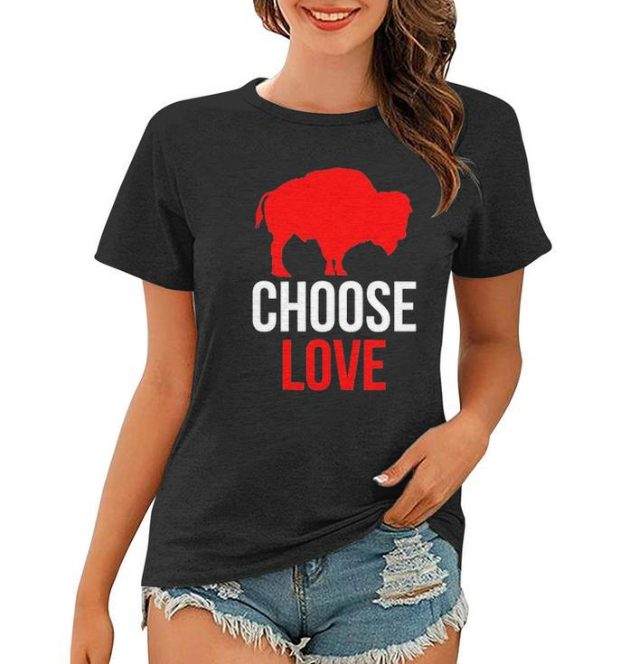 Choose Love Buffalo Stop Hate End Racism Women T-shirt