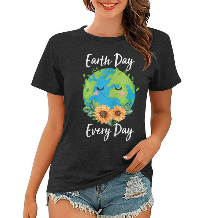 Cool Earth Day Sunflower Quote Earth Day  For Kids  Women T-shirt
