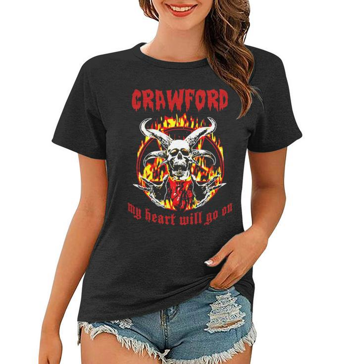 Crawford Name Gift   Crawford Name Halloween Gift Women T-shirt