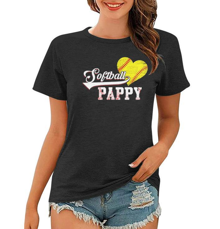 Family Softball Player Gifts Softball Pappy Women T-shirt