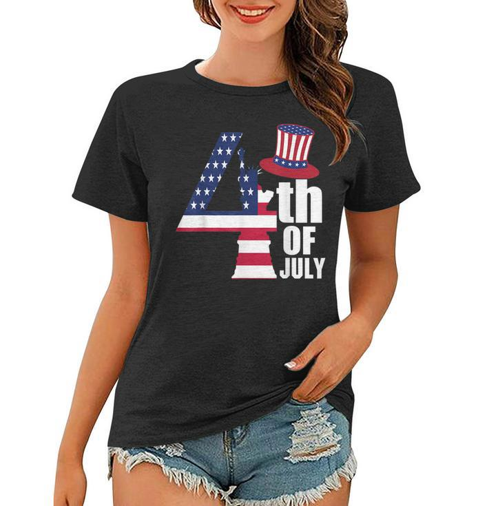Fourth Of July United States Of America Us Flag 4Th Of July  Women T-shirt
