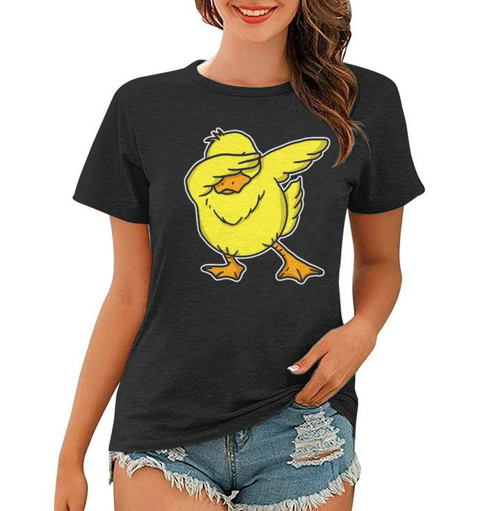 Funny Dabbing Duck Dab Dance Cool Duckling Lover Gift Women T-shirt