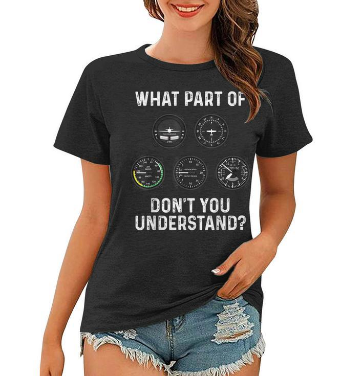 Funny Pilot Design For Men Women Airplane Airline Pilot  Women T-shirt