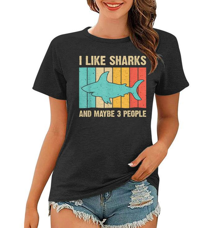 Funny Shark Design For Kids Men Women Animal Shark Stuff  Women T-shirt