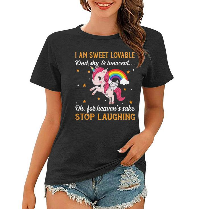 Funny Unicorn Kind Rainbow Graphic Plus Size Women T-shirt
