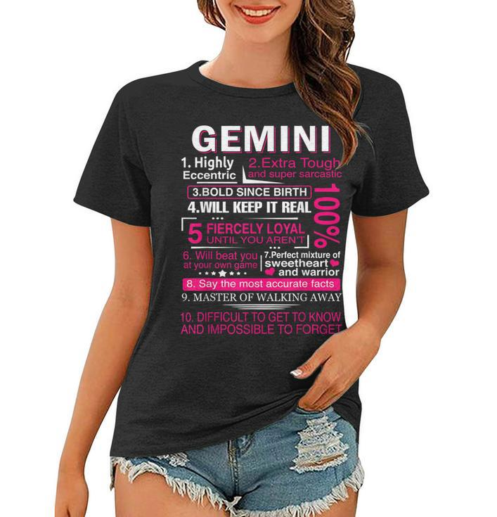 Gemini Zodiac Birthday Gift Girls Men Funny Saying Gemini  Women T-shirt