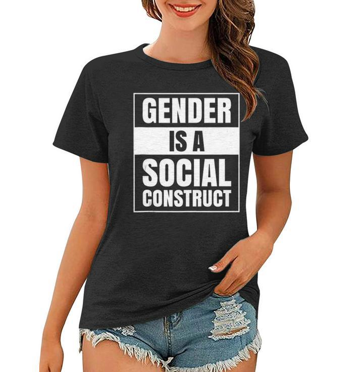 Gender Is A Social Construct Agender Bigender Trans Pronouns  Women T-shirt