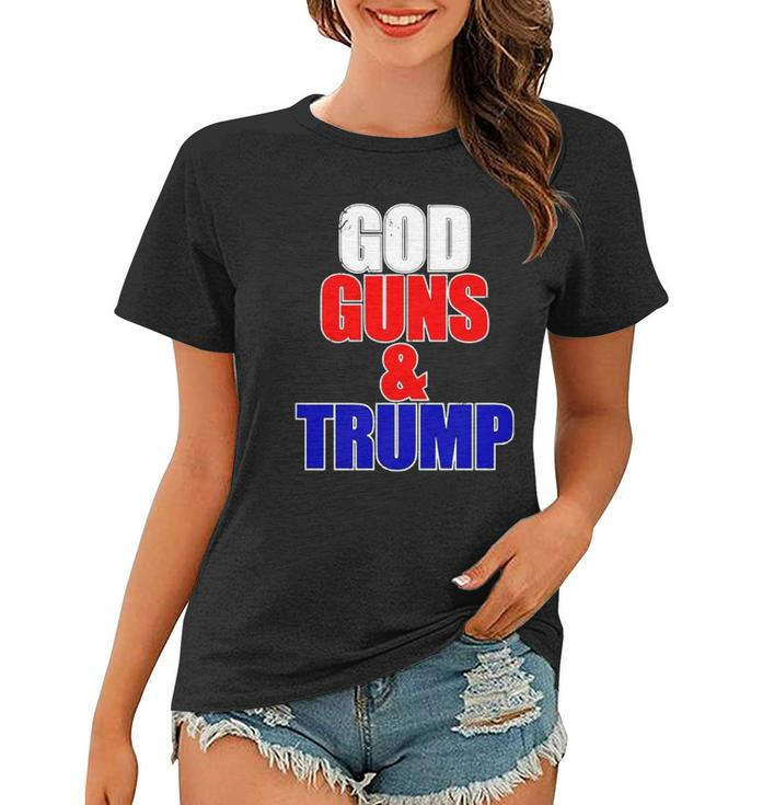 God Gun & Trump Vintage Christian Women T-shirt