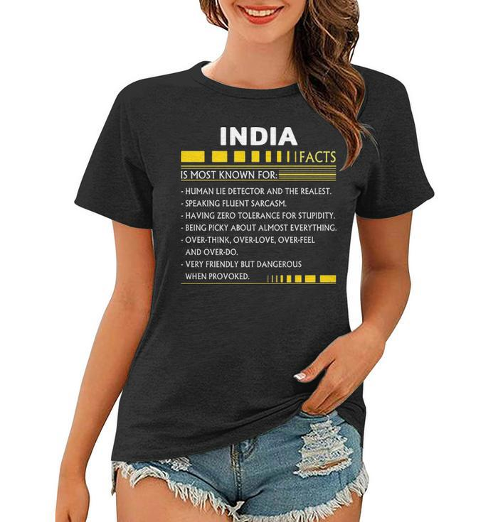 India Name Gift   India Facts Women T-shirt