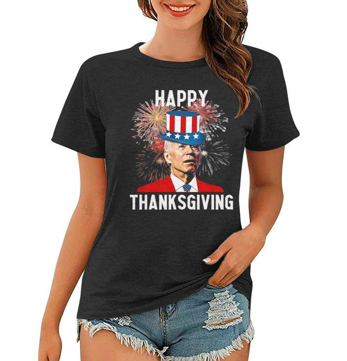 Joe Biden Thanksgiving For Funny 4Th Of July Women T-shirt