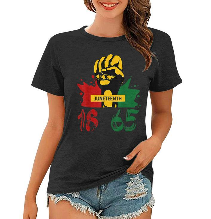 Junenth 18 65 African American Power  Women T-shirt