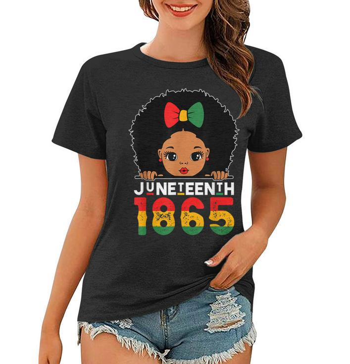 Juneteenth 1865 Celebrating Black Freedom Day Girls Kids   Women T-shirt