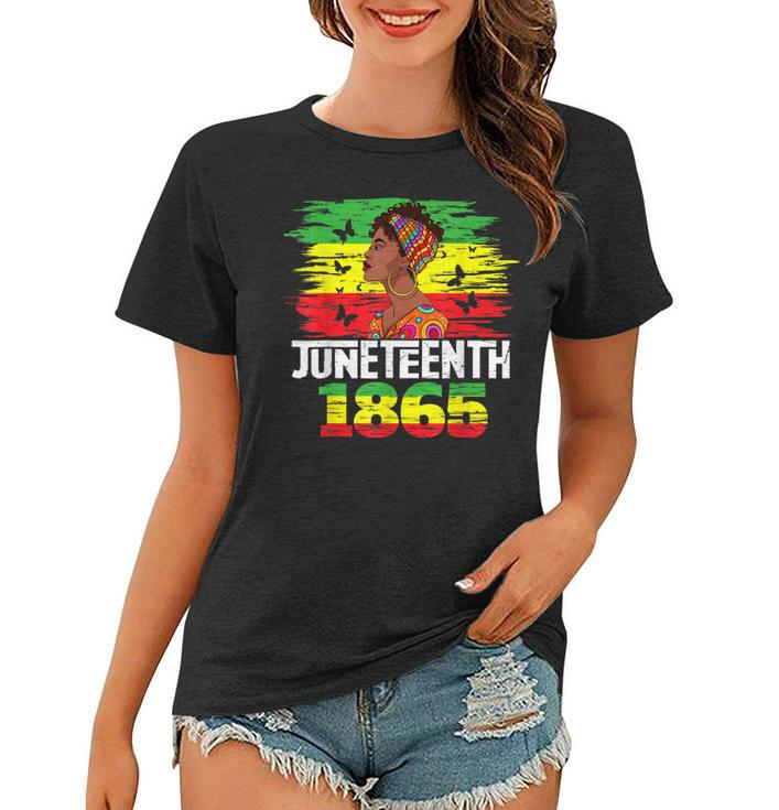 Juneteenth 1865 Independence Day Black Pride Black Women   Women T-shirt