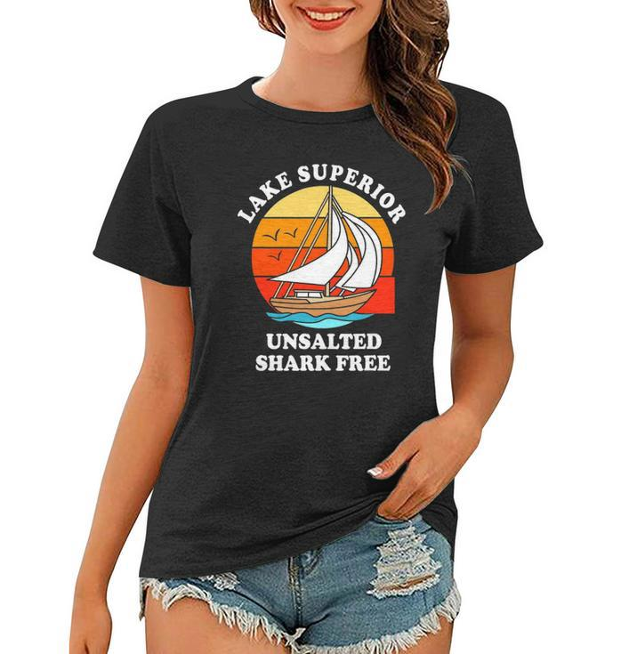 Lake Superior Unsalted Shark Free Women T-shirt