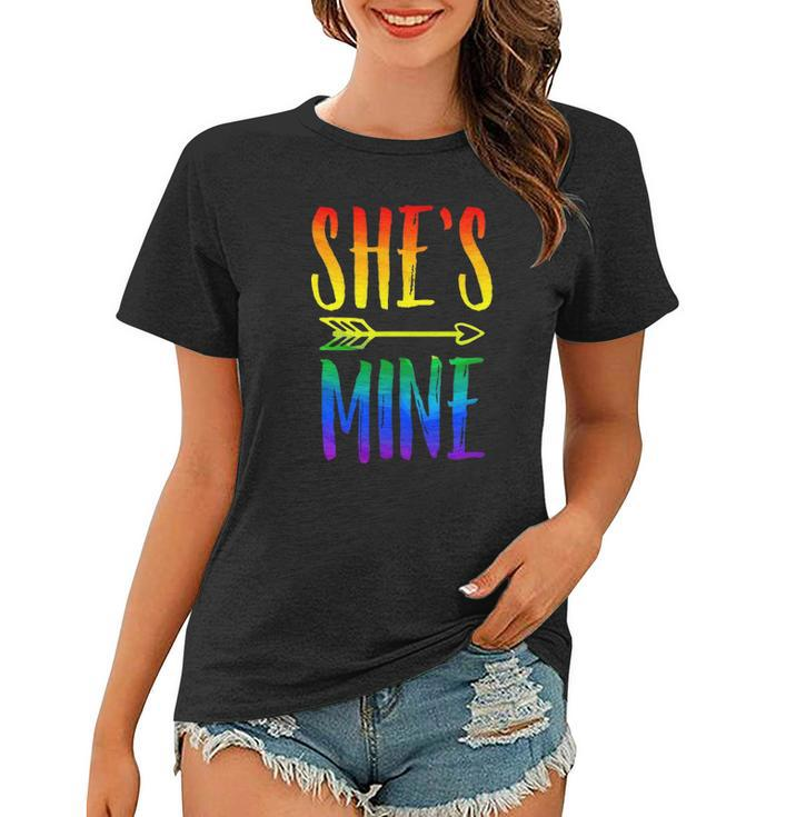 Lgbt Pride Shes Mine Im Her Lesbian Couple Matching Lover Women T-shirt