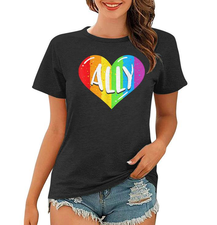 Lgbtq Ally For Gay Pride Men Women Children  Women T-shirt
