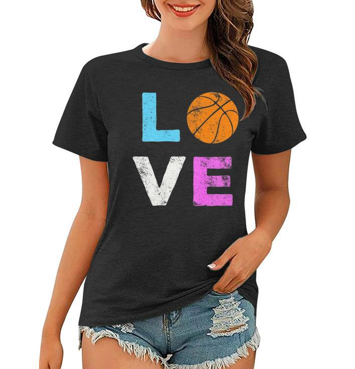 Love Basketball American Team Fan Gift  Women T-shirt