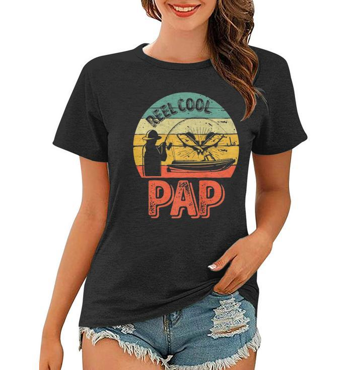 Mens Reel Cool Pap  Fisherman Christmas Fathers Day  Women T-shirt