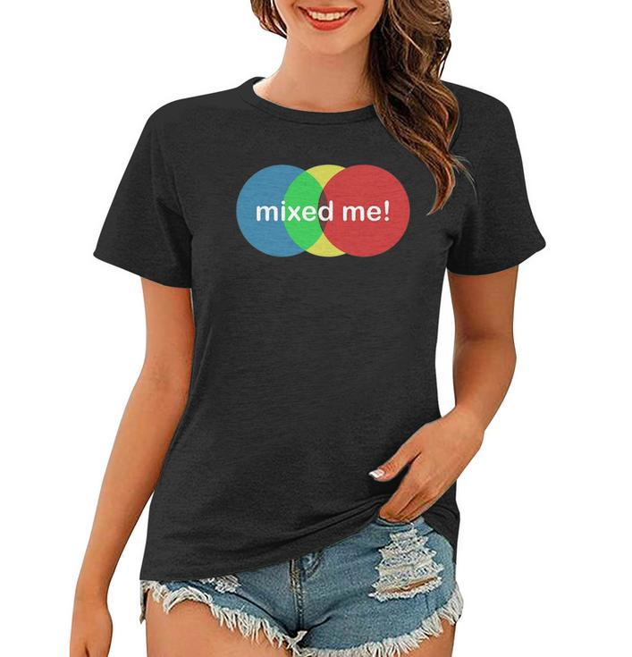 Mixed Me Funny Colors Colouring Women T-shirt