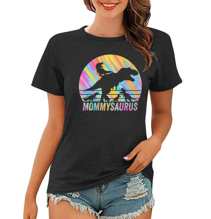 Mommysaurus Dinosaur Vintage Retro 4 Kids Lover Gift Women T-shirt