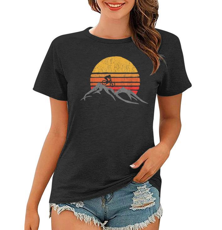 Mountain Bike Vintage Sunset Design Graphic   235 Trending Shirt Women T-shirt