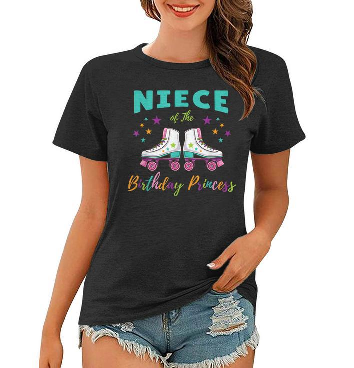 Niece Of The Birthday Princess Roller Skating  Women T-shirt