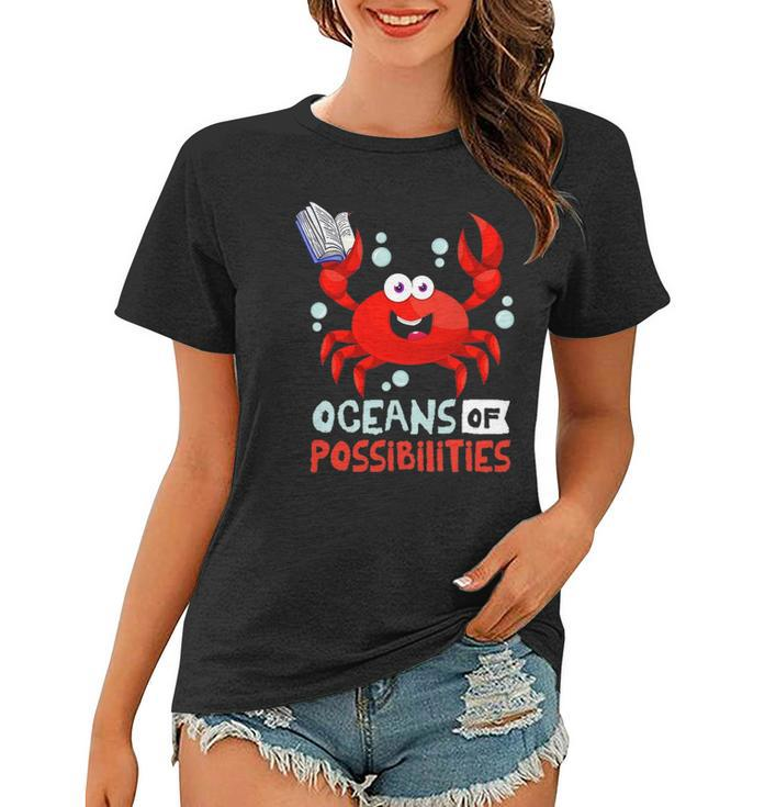 Oceans Of Possibilities Summer Reading 2022Crab Women T-shirt