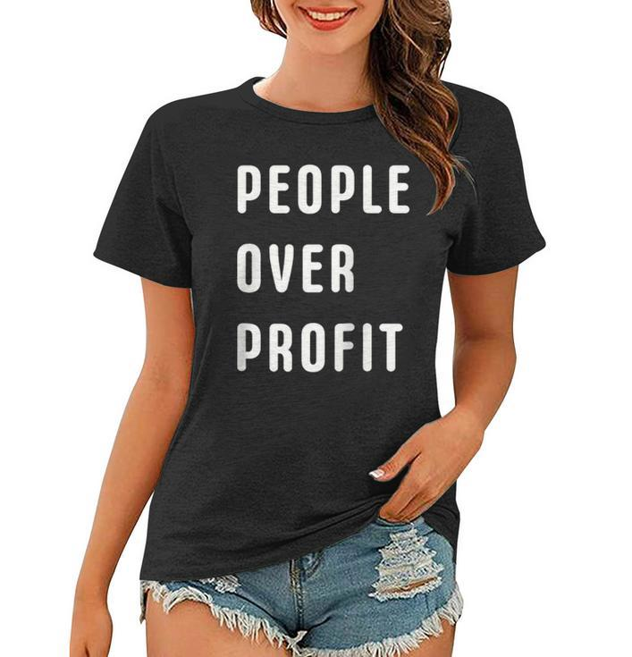 People Over Profit Anti Capitalism Protest Raglan Baseball Tee Women T-shirt