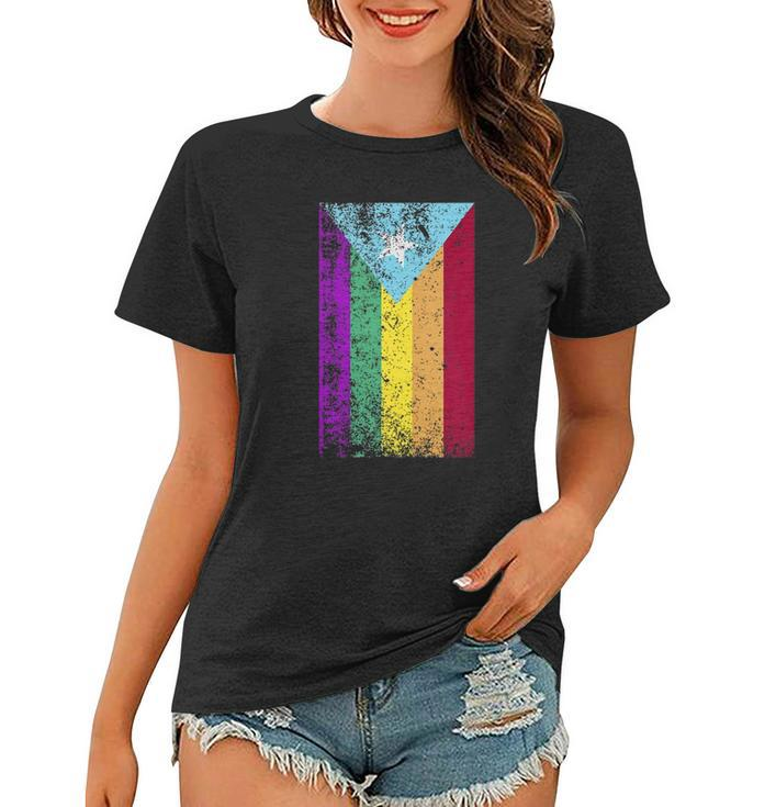 Puerto Rico Gay Pride Rainbow Flag  Women T-shirt