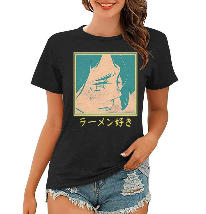 Retro 90S Japanese Aesthetic Waifu Anime Graphic Women T-shirt