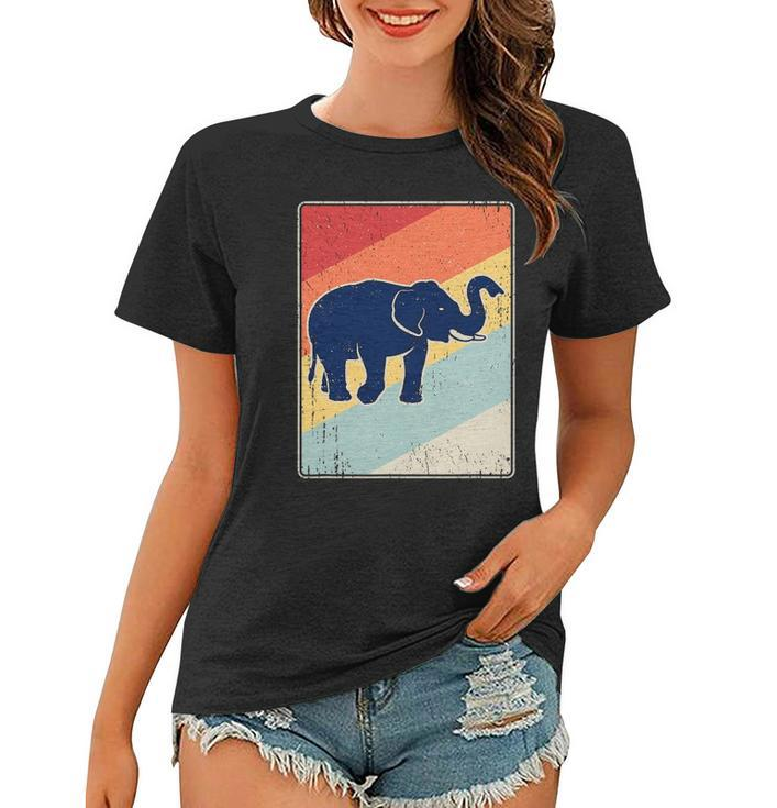 Retro Elephant - Vintage Elephant Distressed Gift Women T-shirt
