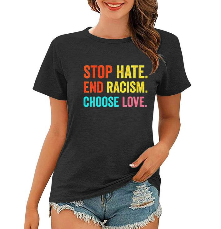 Strong Buffalo Usa Pray For Buffalo Stop Hate End Racism Choose Love Women T-shirt