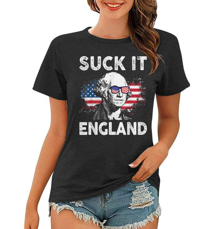 Suck It England Funny 4Th Of July George Washington 1776  Women T-shirt