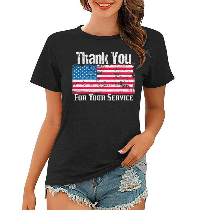 Thank You For Your Servicemilitary Policeman Fireman Women T-shirt