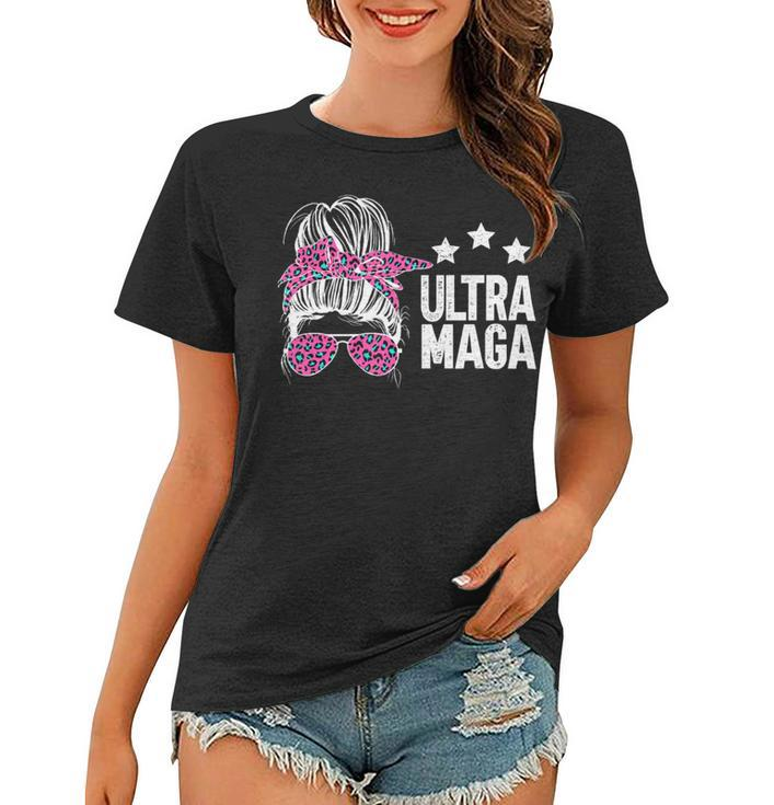 Ultra Maga Messy Bun Women T-shirt