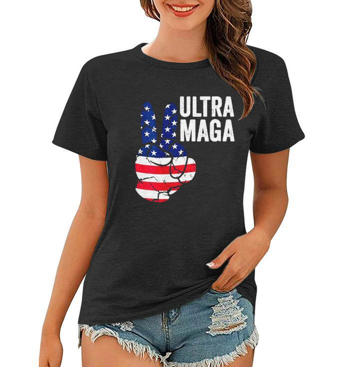 Ultra Maga Proud Ultra-Maga Vintage American Thumbs Up Women T-shirt